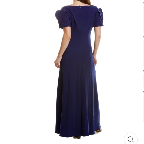 Badgley Mischka navy gown - Picture 2 of 9